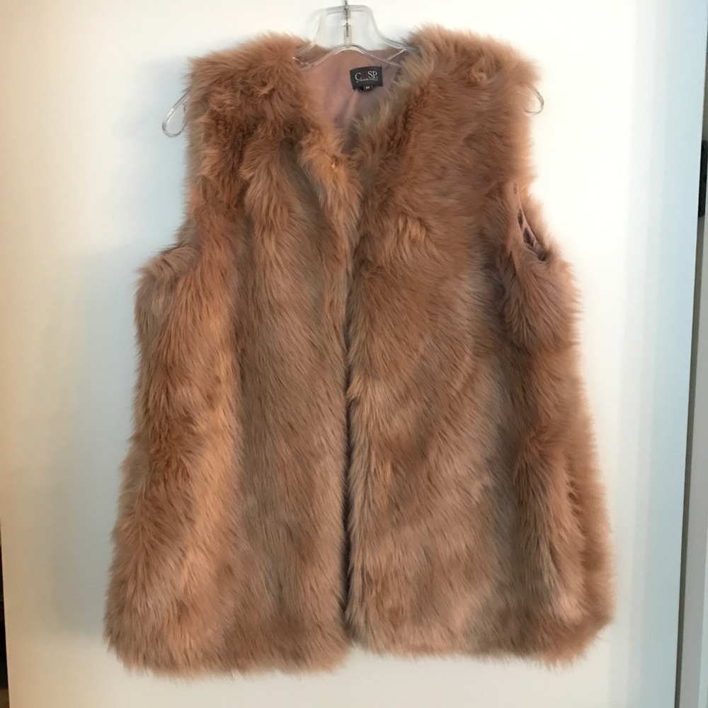 Faux fur vest